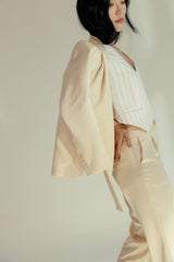 Satin Pleated Trousers