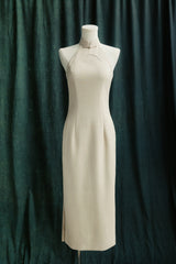 Summertime Bespoke Cheongsam in Crème