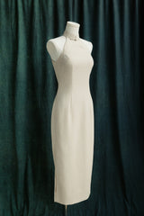 Summertime Bespoke Cheongsam in Crème