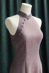 Summertime Bespoke Cheongsam in Violet