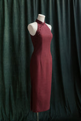 Summertime Bespoke Cheongsam in Sangria