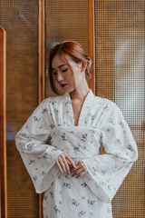 Ivory White Hinagiku Contemporary Hanfu Dress