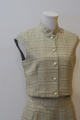 Dahlia Tweed Cheongsam Top