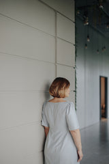 Phillane Empire Dress - Gray