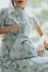 Knot Mini Pouch - Floral Cotton