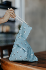 Knot Mini Pouch - Floral Cotton