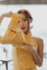 Knot Mini Pouch - Floral Cotton