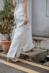 Mabel Cheongsam Wide Leg Jumpsuit - Rainbow