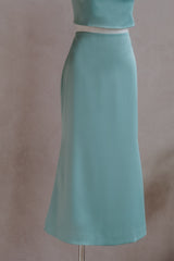 [BO] Satin Midi Skirt