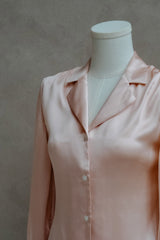 Satin Camp Collar Blouse