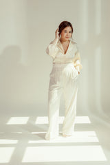 Satin Camp Collar Blouse