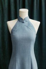 Summertime Bespoke Cheongsam in Moonstone