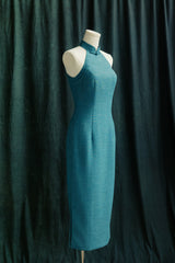 Summertime Bespoke Cheongsam in Aqua