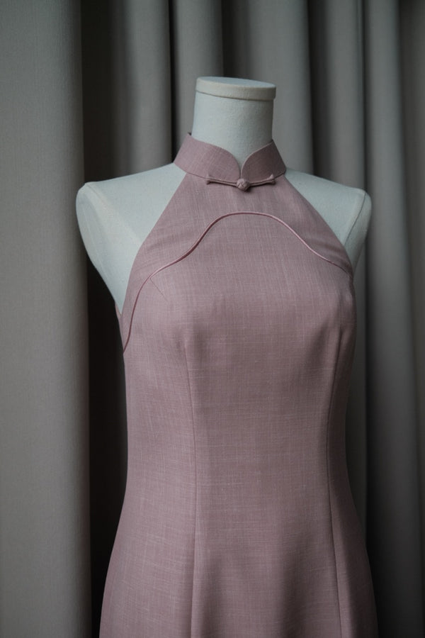 Summertime Loro Piana Bespoke Cheongsam in Peony