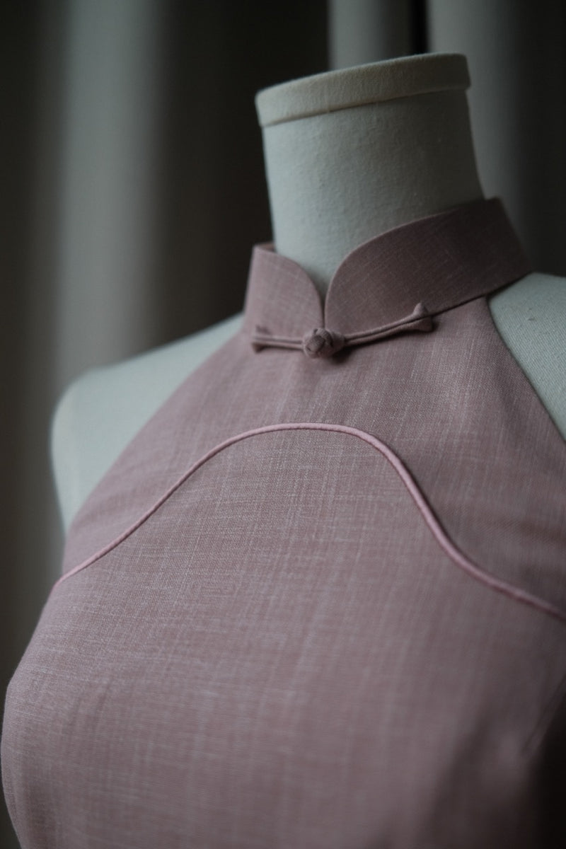 Summertime Loro Piana Bespoke Cheongsam in Peony