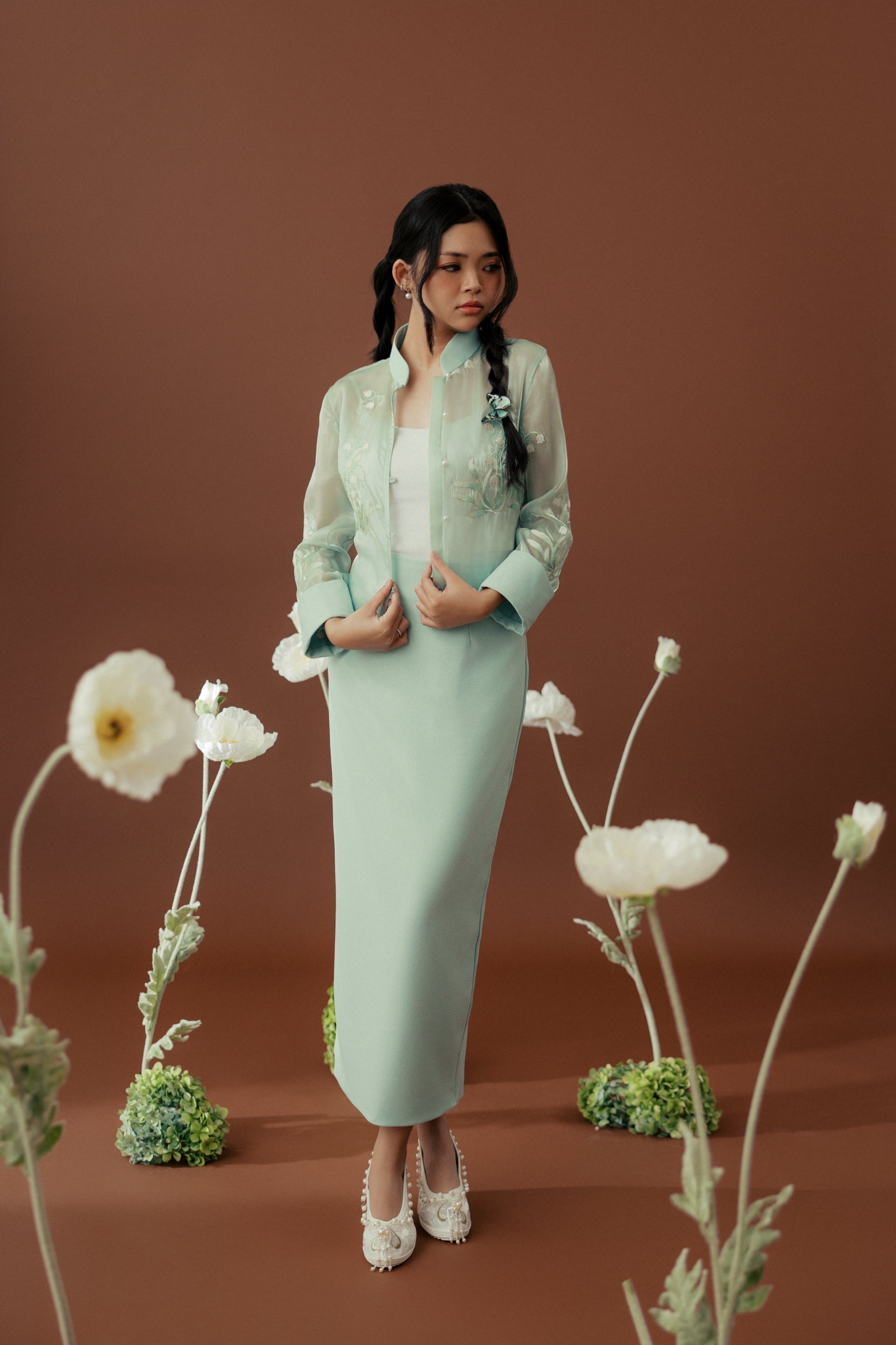 Lily Tiered Midi Skirt