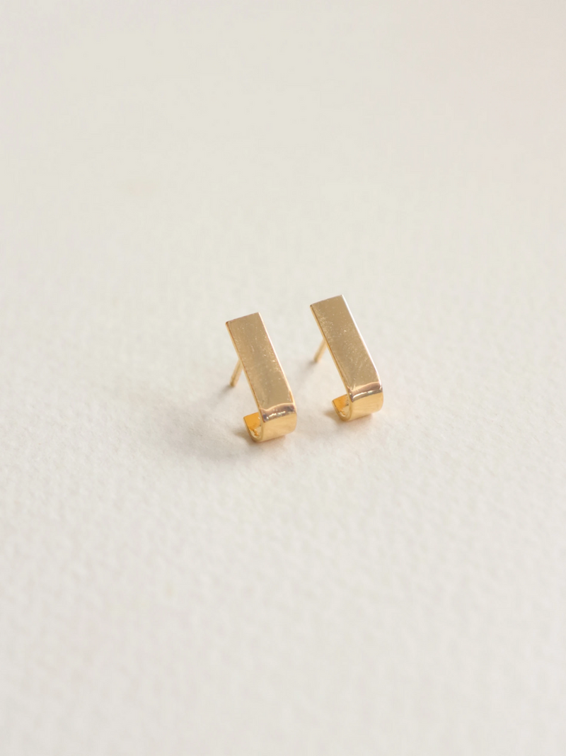 Pave Ear Studs (Gold)