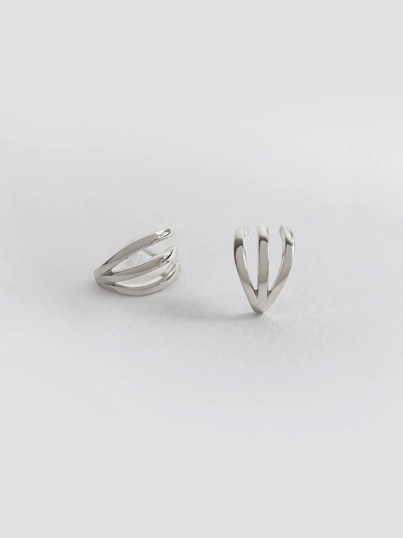 Trois Earrings (Silver)