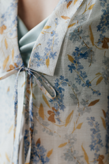 Hyacinth Sheer Collared Robe