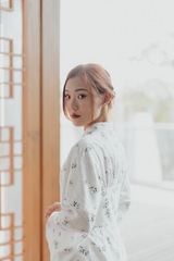 Ivory White Hinagiku Contemporary Hanfu Dress