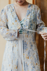 Hyacinth Sheer Collared Robe