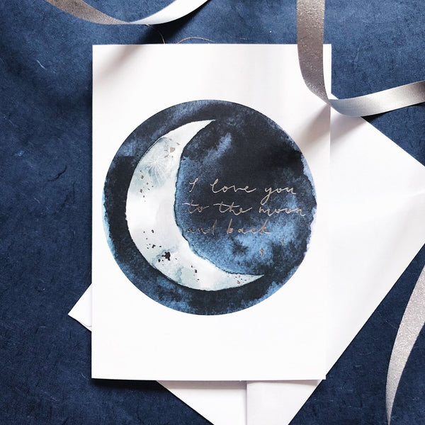 To the Moon and Back (Silver-Foiled) Card