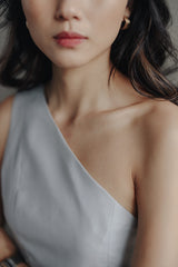Lenice Toga Dress - Cool Gray