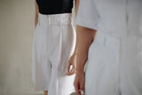 Airin Leisure High Waisted Shorts - White