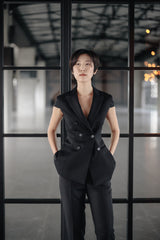 Airin Basic Work Pants - Black