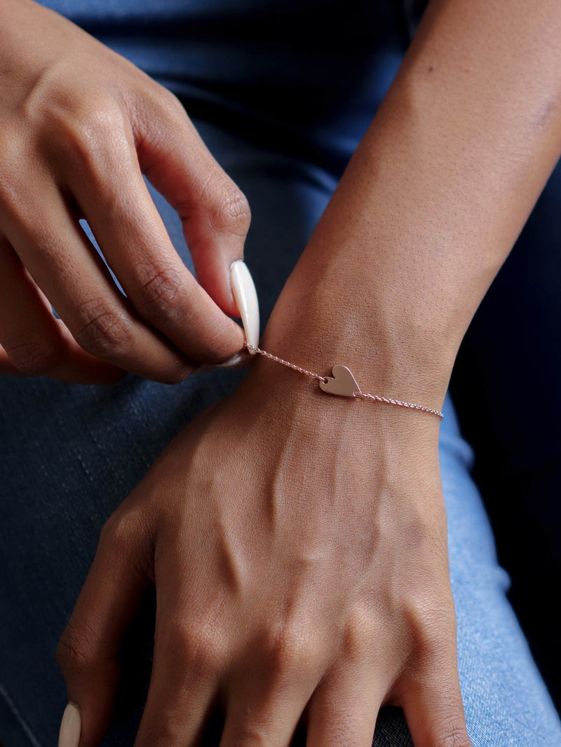 Sweet Heart Bracelet (Rose Gold)
