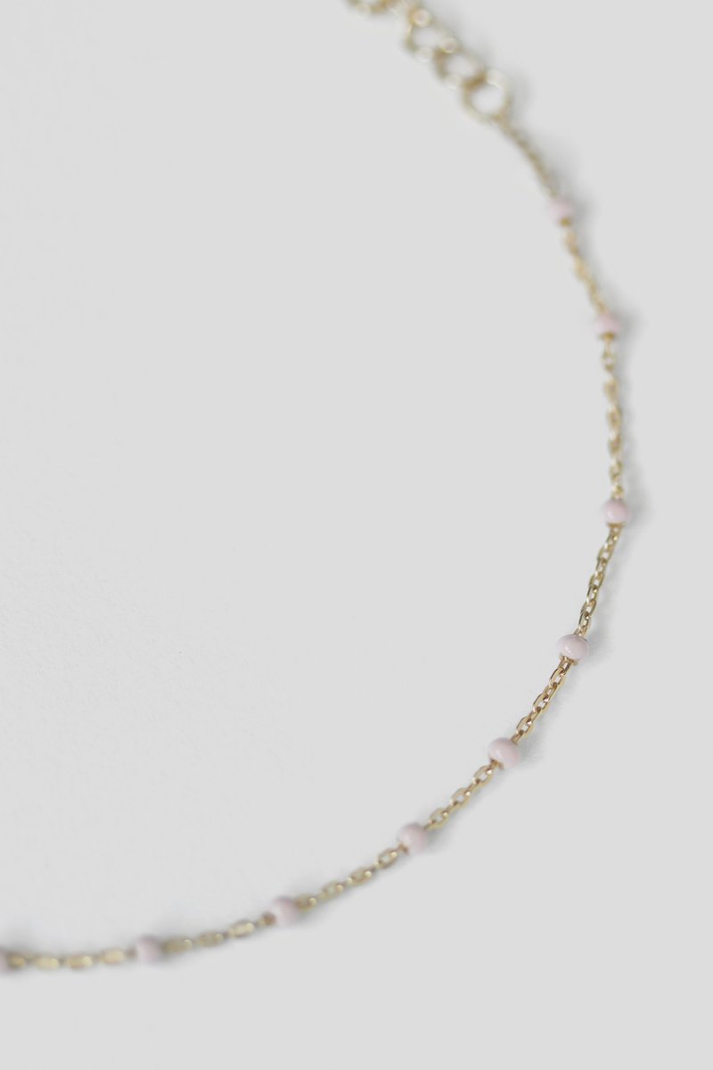 Olivia Bracelet - Baby Pink (Champagne Gold)