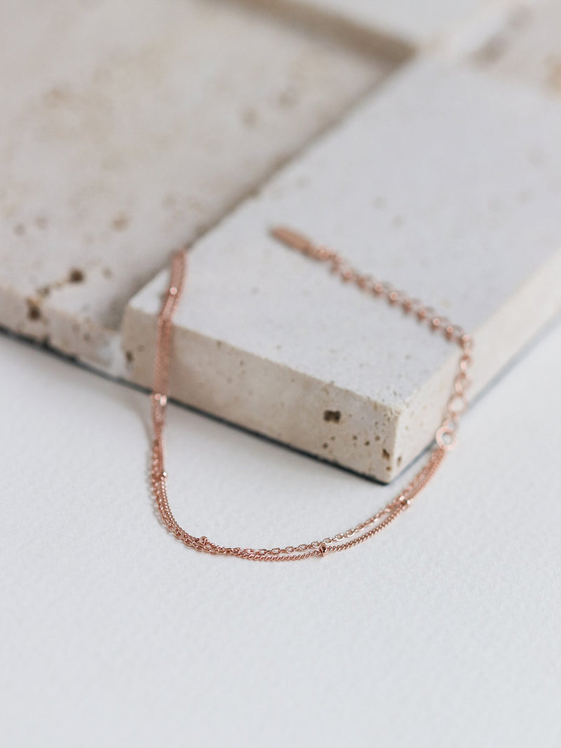 Satellite Layered Bracelet (Rose Gold)