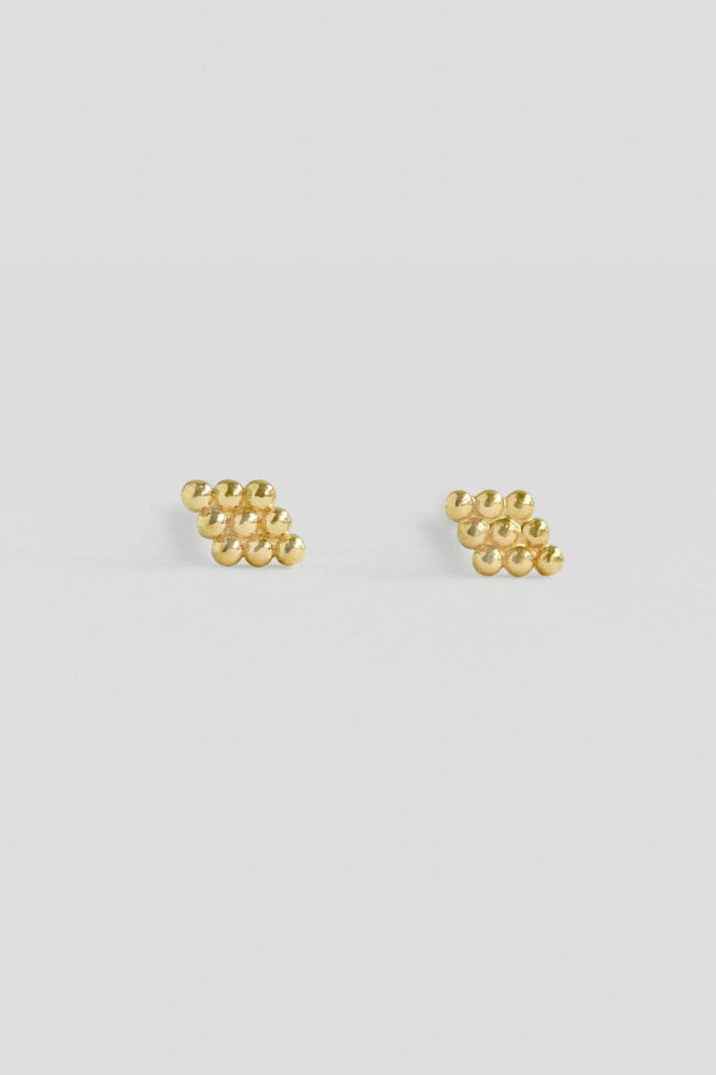 Oaklyn Ear Studs (Champagne Gold)