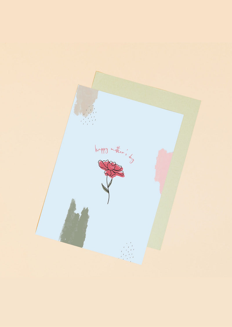 Mother's Day Card - Carnation