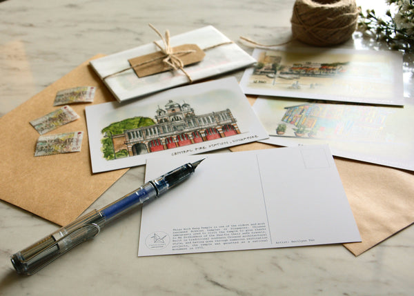 Singapore on Paper Postcards