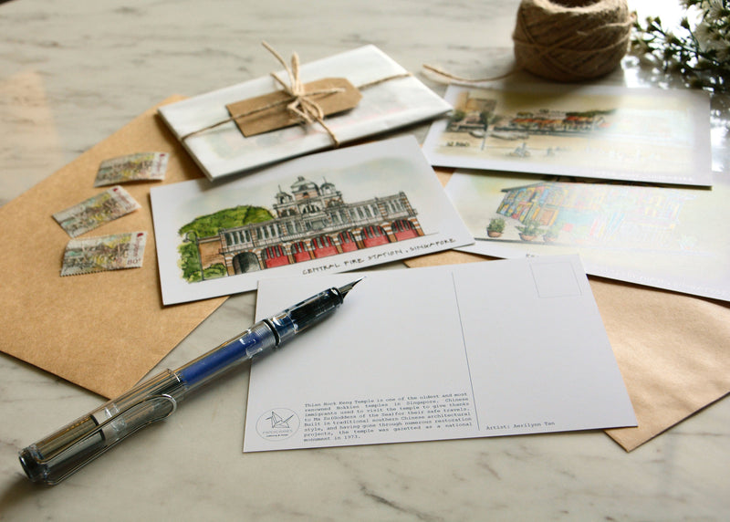 Singapore on Paper Postcards