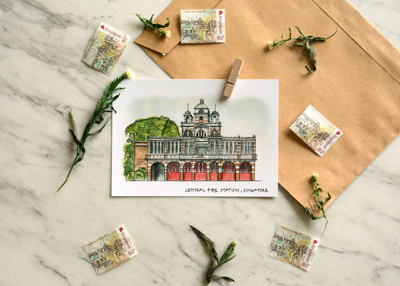 Singapore on Paper Postcards