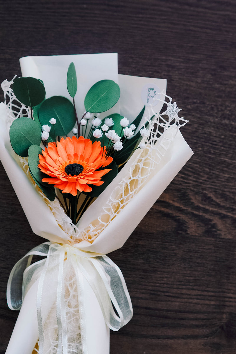Gerbera Daisy Paper Flower Bouquet