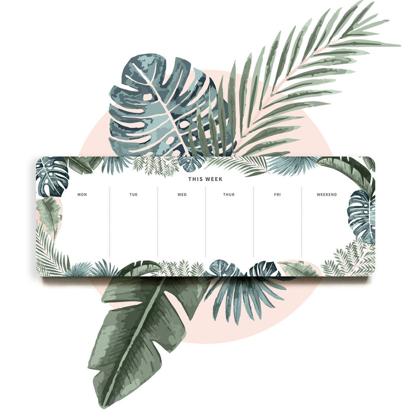 Tropical Forest Desktop Weekly Planner