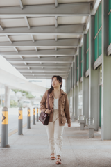 Custom Linen Safari Shacket - Warm Tan