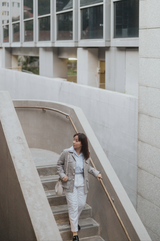 Custom Linen Safari Shacket - Cadet Grey