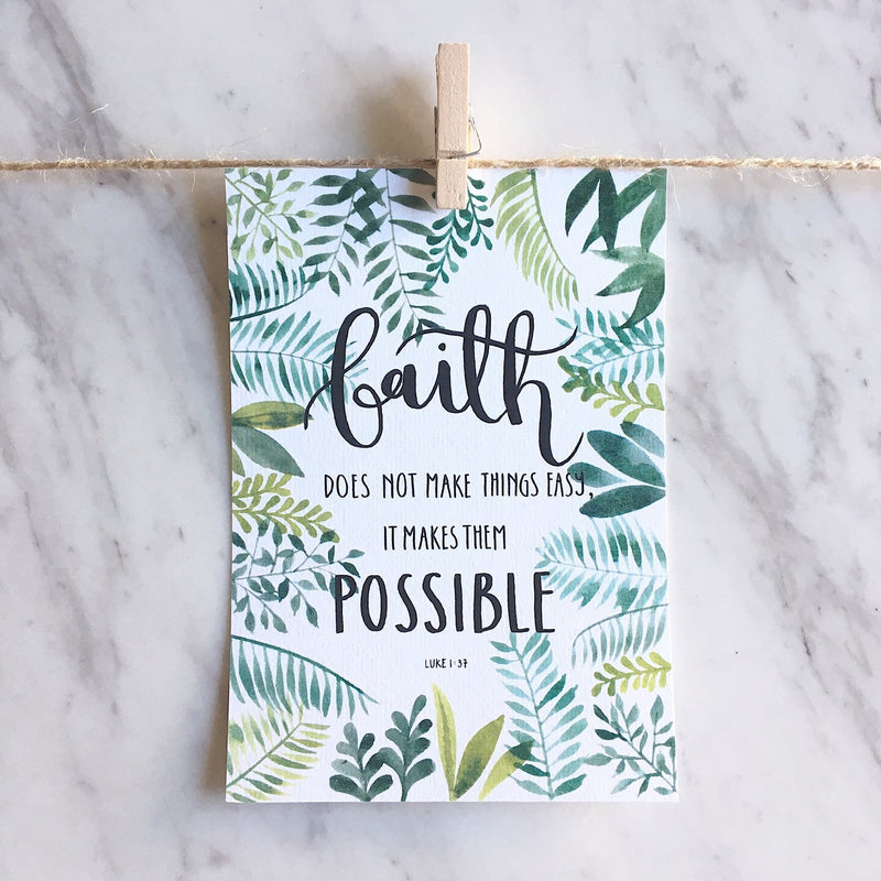 Faith Series Inspirational Postcards - Set of 4