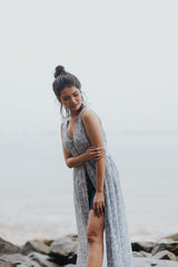 Shan Button Midi Outer Dress - Seersucker